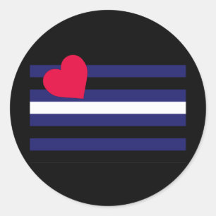 OFFICIËLE LADERPRIDEVLAG RONDE STICKER