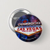 Officiële Las Vegas Poets Organization Button (Voorkant /achterkant)
