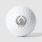Officiële Le Chat d'Argent Monogram Golfbal Golfballen (Voorkant)