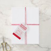 Officiële levering North Pole Holiday Gift Labels Cadeaulabel (Met Touw)