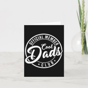 Officiële Lid Cool Dads Club 2 Zijdig Grappige Vad Kaart