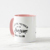 Officiële Lid Oma Club Mok (Voorkant links)
