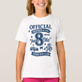 Officiële lid van 8 Years Old Club - 8e verjaardag T-shirt (Voorkant)