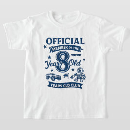 Officiële lid van 8 Years Old Club - 8e verjaardag T-shirt