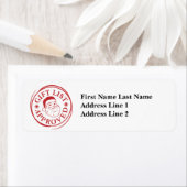 Officiële lijst Santa Clause Sticker Stamp (Insitu)