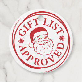 Officiële lijst Santa Clause Sticker Stamp Bedankjes Labels