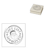 Officiële lijst Santa Clause Sticker Stamp Rubberstempel (Gestempeld)