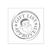 Officiële lijst Santa Clause Sticker Stamp Rubberstempel (Afrduk)