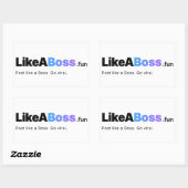 Officiële LikeABoss.fun Logo Sticker  (Vel)