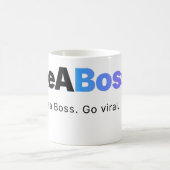 Officiële LikeABoss.fun Minimalistische Logo Mok (Center)