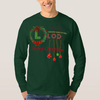 OFFICIËLE LLOD CHRISTMAS LONGSLEEVE GREEN T-SHIRT