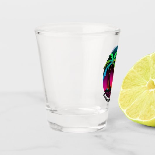 Officiële Logo CaribbeanHockeyLeague.com Shot Glas (Links)