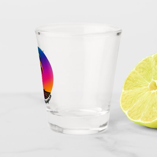 Officiële Logo CaribbeanHockeyLeague.com Shot Glas (Rechts)