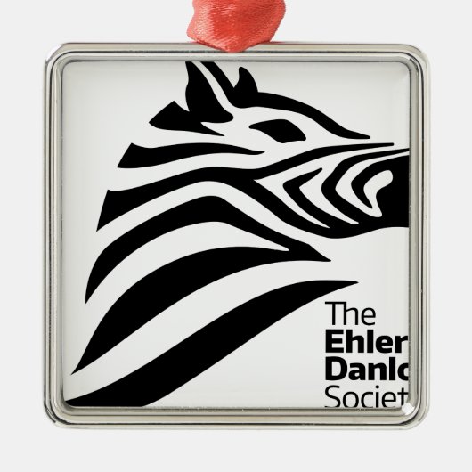 Officiële Logo Ehlers-Danlos Society Metalen Ornament (Voorkant)