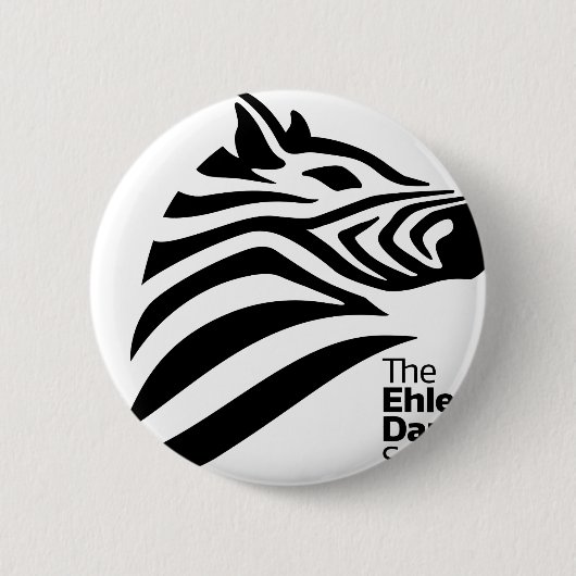 Officiële Logo Ehlers-Danlos Society Ronde Button 5,7 Cm (Voorkant)