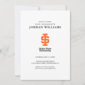 Officiële logo-ontwerp van Idaho State University Aankondiging (Voorkant)