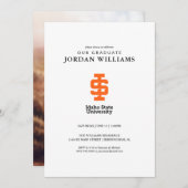 Officiële logo-ontwerp van Idaho State University Aankondiging (Voorkant / Achterkant)