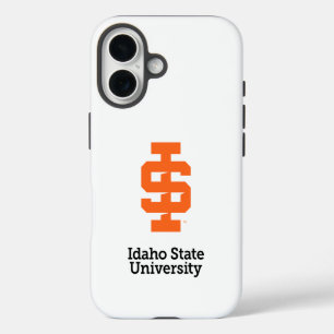 Officiële logo-ontwerp van Idaho State University iPhone 16 Hoesje