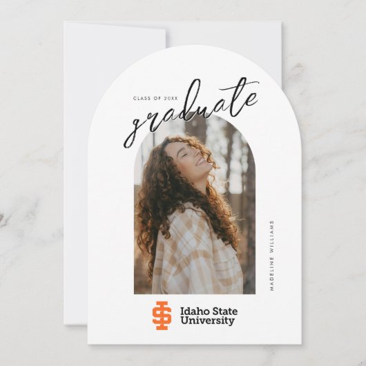 Officiële logo-ontwerp van Idaho State University Kaart (Voorkant)