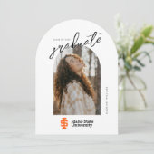 Officiële logo-ontwerp van Idaho State University Kaart (Staand voorkant)