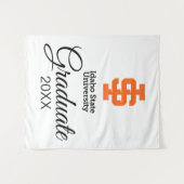 Officiële logo-ontwerp van Idaho State University Wandkleed (Voorkant (horizontaal))