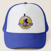 Officiële Logo Trucker Hat van Libertarian Party Trucker Pet (Voorkant)