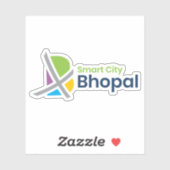 Officiële logo van Bhopal, India Sticker (Vel)