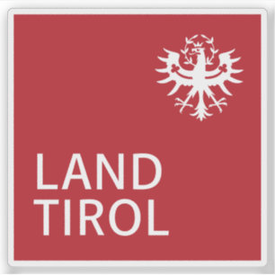 Officiële logo van de deelstaat Tirol, Oostenrijk Sticker
