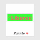 Officiële logo van Liberec, Tsjechië Sticker (Vel)