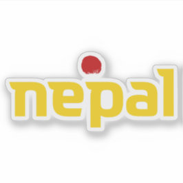 Officiële logo van Nepal Sticker