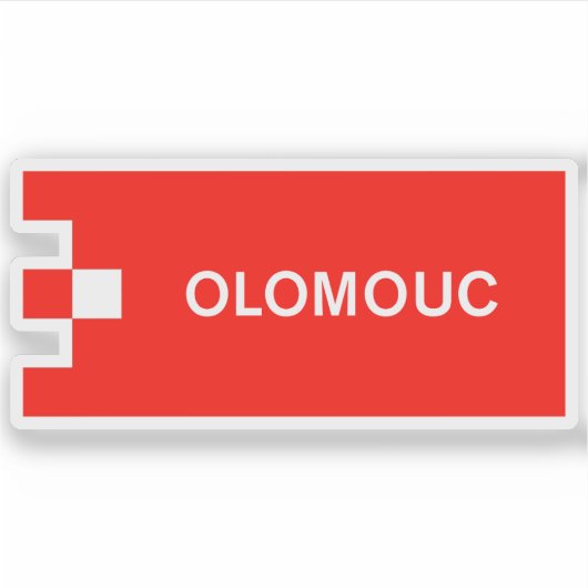 Officiële logo van Olomouc, Tsjechië Sticker (Voorkant)