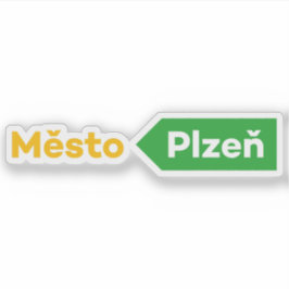 Officiële logo van Plzeň, Tsjechië Sticker