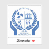 Officiële logo van South Dum, India Sticker (Vel)