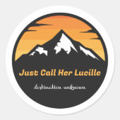 Officiële Lucille Merch Ronde Sticker (Voorkant)