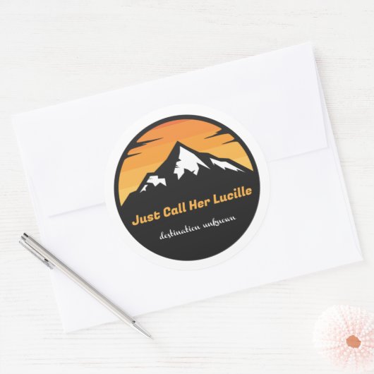 Officiële Lucille Merch Ronde Sticker (Envelop)