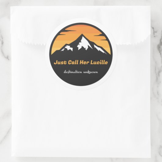 Officiële Lucille Merch Ronde Sticker (Tas)