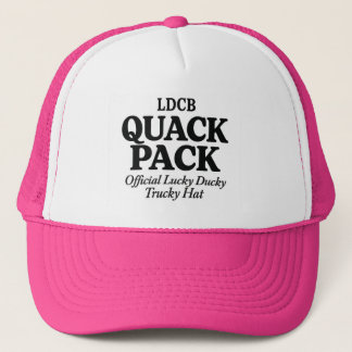 Officiële Lucky Ducky Trucky Hoed-Roze Quack Pack Trucker Pet