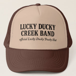 Officiële Lucky Ducky Trucky Hoed-Woorden alleen Trucker Pet