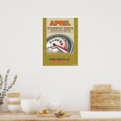 Officiële maand april Stress Awareness Poster (Keuken)