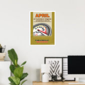 Officiële maand april Stress Awareness Poster (Thuiskantoor)