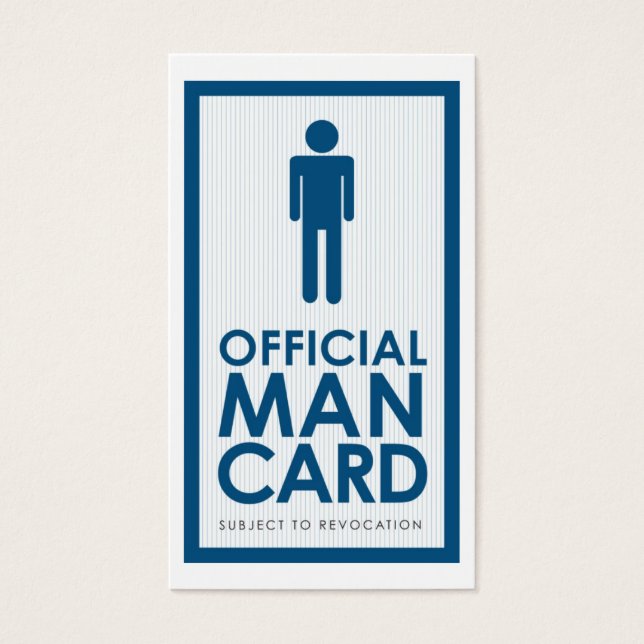 Officiële Man Kaart (Voorkant)