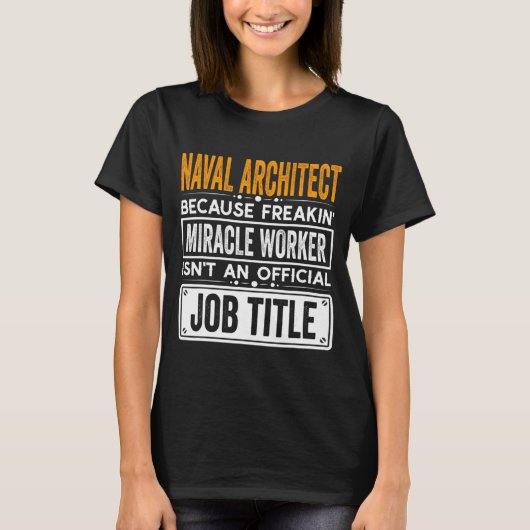 Officiële marinearchitectuur t-shirt (Voorkant)