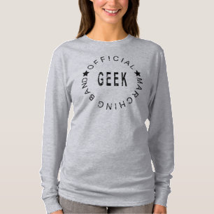 Officiële markering band geek t-shirt