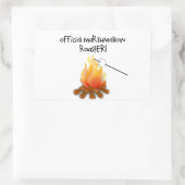 Officiële Marshmallow Roaster Rechthoekige Sticker (Tas)