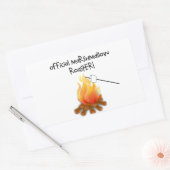Officiële Marshmallow Roaster Rechthoekige Sticker (Envelop)
