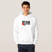 Officiële "Mijn vader houdt van Techno" Hoodies (Voorkant volledig)