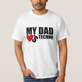 Officiële "Mijn vader houdt van Techno" Officiële  T-shirt