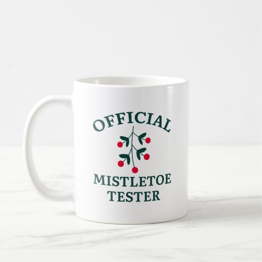 Officiële mistletoe-test koffiemok (Links)
