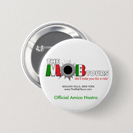 Officiële Mob Tours Amico Nostro Button (Voorkant /achterkant)