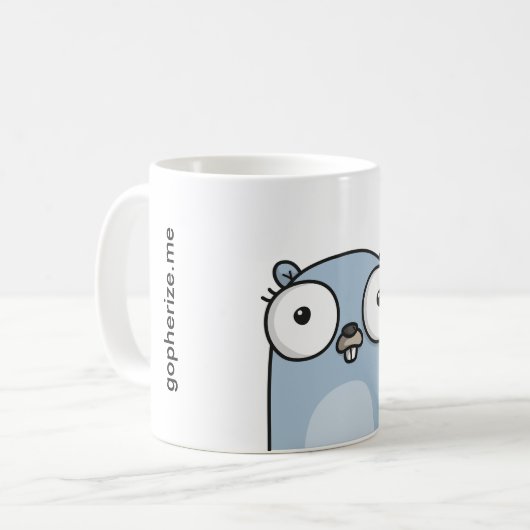 Officiële Mok Gopherize.me (Voorkant links)